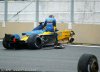 L'accident d'Alonso mettait un terme  la course